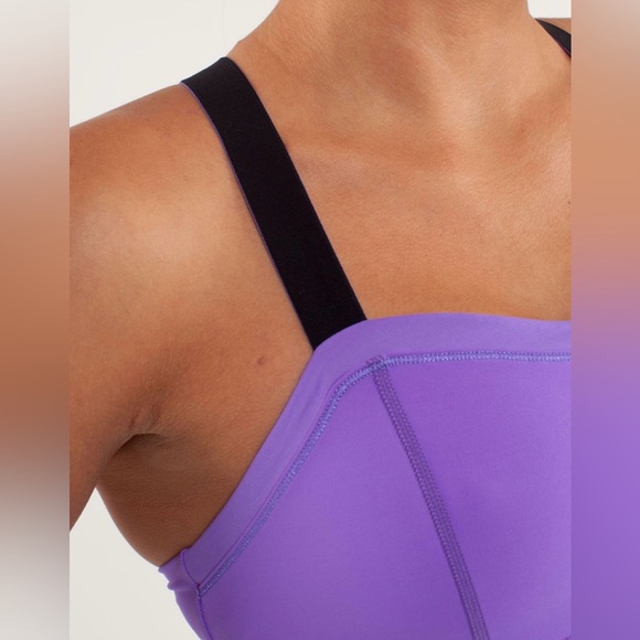 Lululemon Catch Me Tank Size 8 Power Purple and Black - Picture 3 of 15